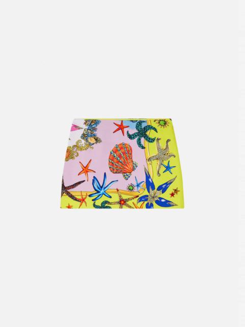 VERSACE Trésor de la Mer Print Mini Skirt