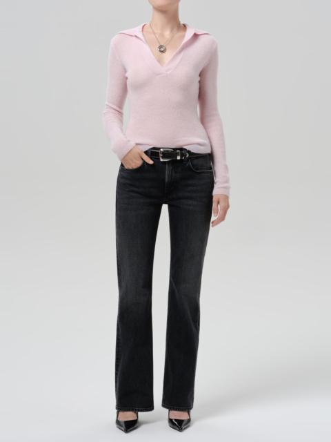 Citizens of Humanity Simone Polo Sweater In Baby Pink