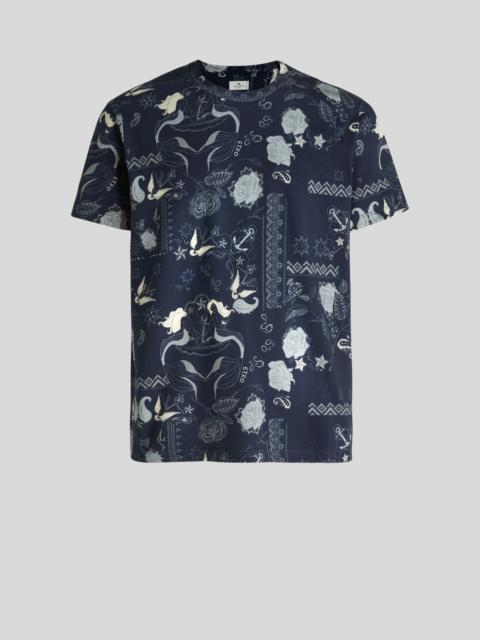 Etro OLD SCHOOL TATTOO DESIGN T-SHIRT
