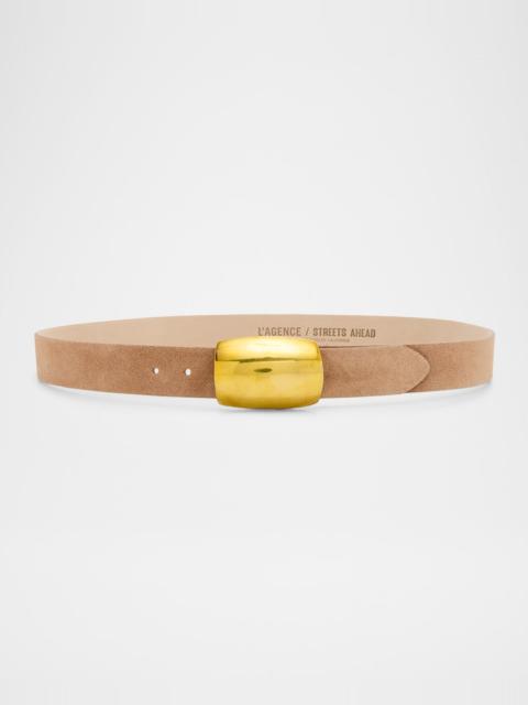 L'AGENCE x Streets Ahead Milou Suede Belt