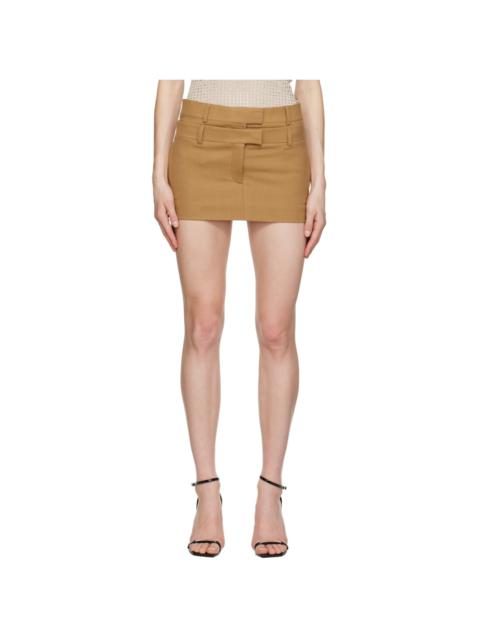 Tan Morio Miniskirt