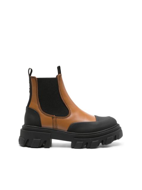 GANNI leather Chelsea boots
