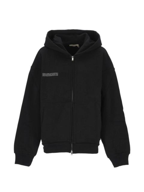 PANGAIA zip front hood sweater
