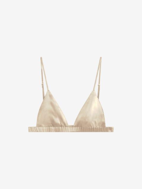The Frankie Shop Nina Silk Bralette - Champagne