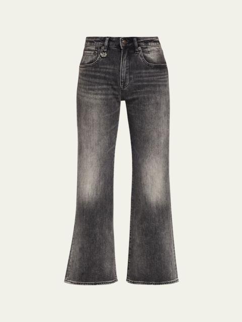 R13 Joan Kick-Flare Ankle Jeans