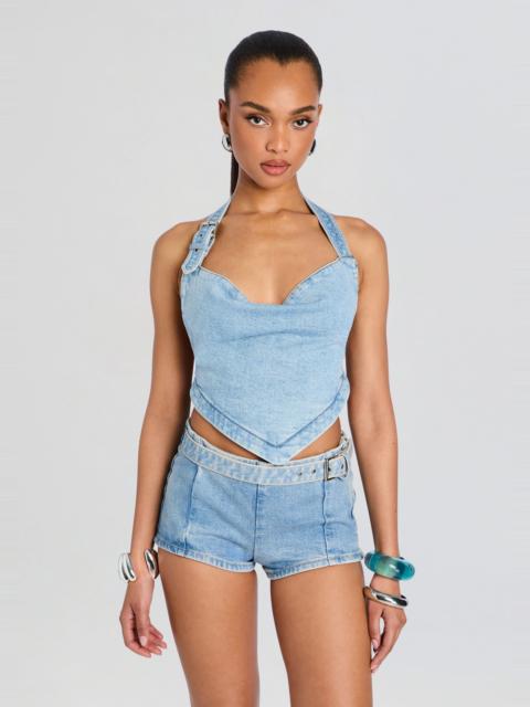 RETROFÊTE AMELISSE DENIM TOP