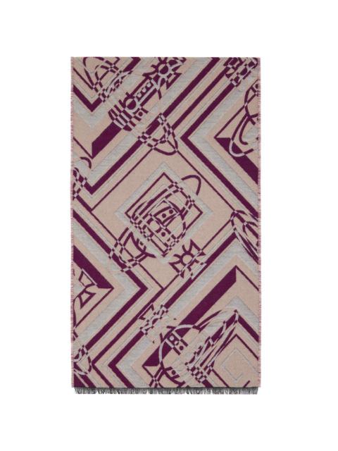 Vivienne Westwood Pink Rug Scarf