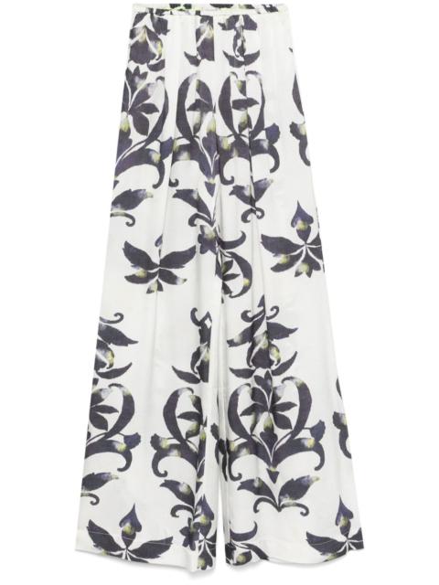 forte_forte geometric-print trousers