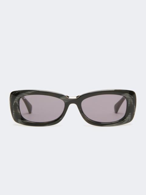 Max Mara ELODIA Rectangular sunglasses - BLACK