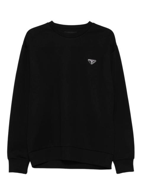 Prada triangle-logo sweatshirt