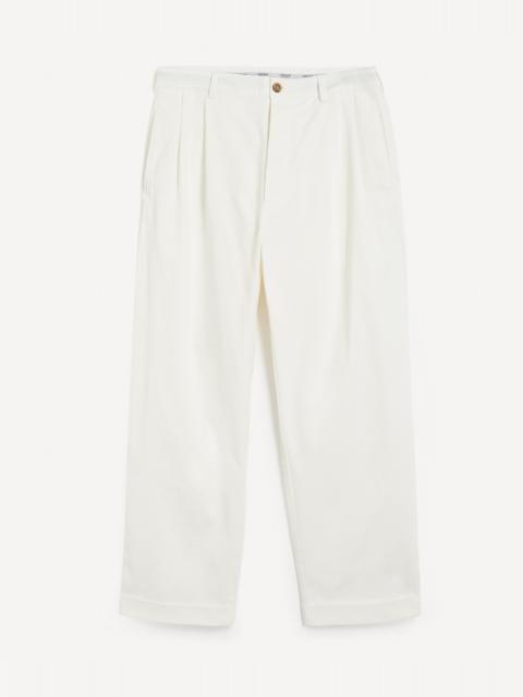 GHIAIA Marinaio Cotton Double Pleated Trousers