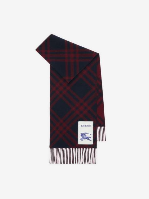 Check Cashmere Scarf