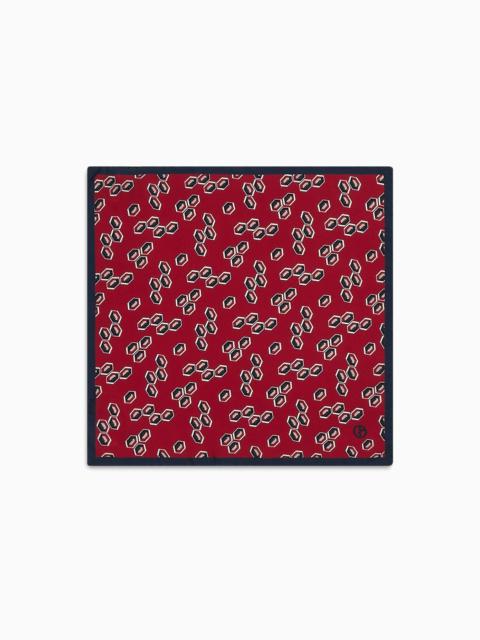 ASV printed silk pocket square