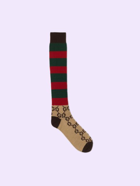 GUCCI GG striped wool socks