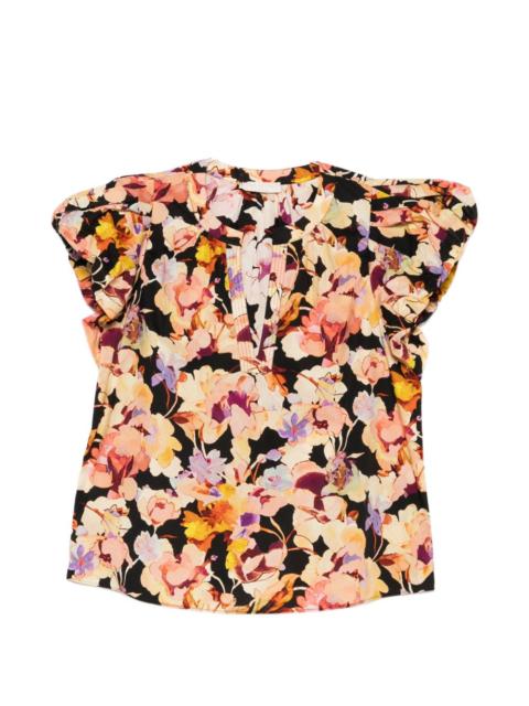 ULLA JOHNSON Abril SL floral-print blouse