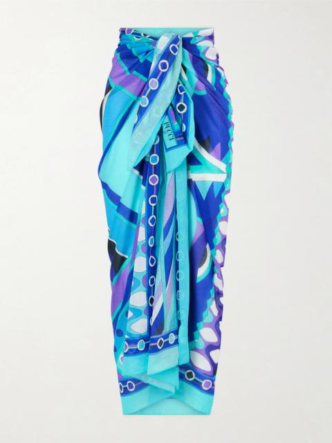 PUCCI Printed Cotton-voile Pareo