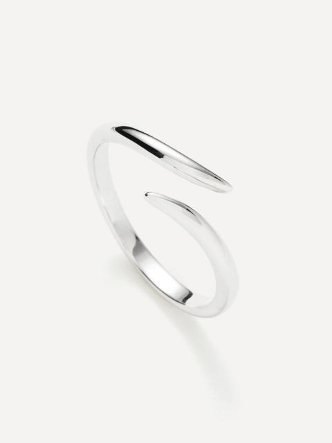 MISSOMA 9ct White Gold Fine Open Claw Ring