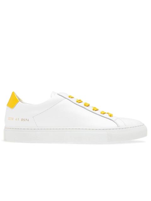 Common Projects COMMON PROJECTS RETRO LOW GLOSSY - WHITE/YELLOW