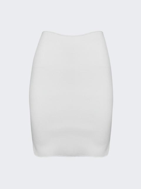 Encircled Edge Rib Skirt White