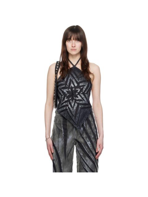 Andersson Bell NORA DETACHABLE DENIM TOP / COATED YLW