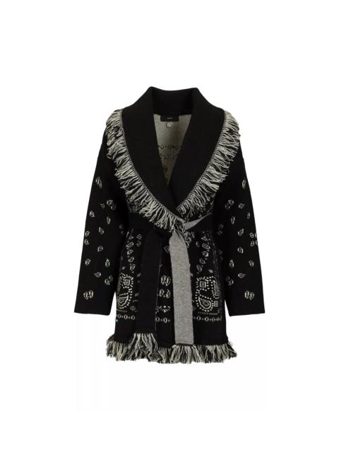 Alanui BANDANA JACQUARD CARDIGAN