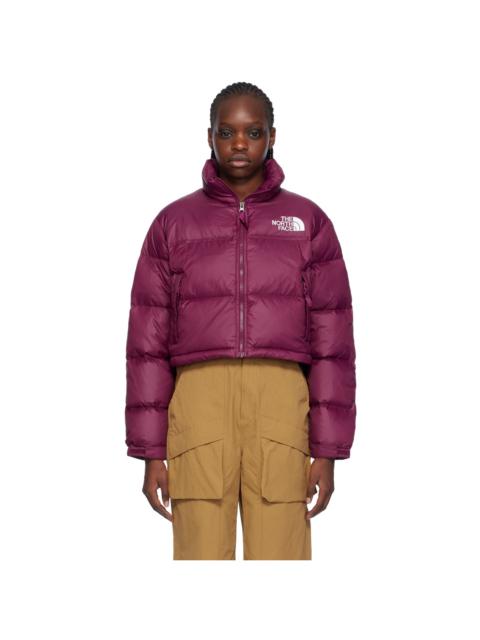 The North Face Purple Nuptse Short Down Jacket