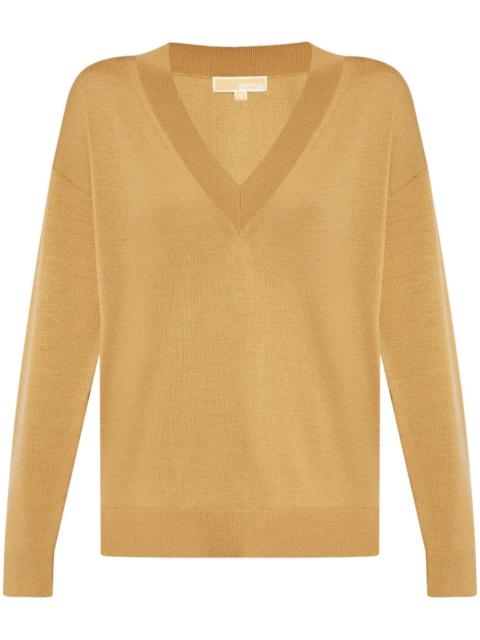 MICHAEL KORS buttoned cuffs V-neck jumper