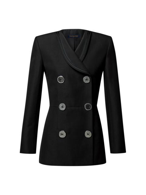 Louis Vuitton Rustic Button Double-Breasted Blazer
