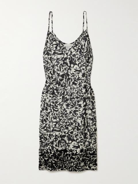 Dries Van Noten Embellished Printed Chiffon Dress