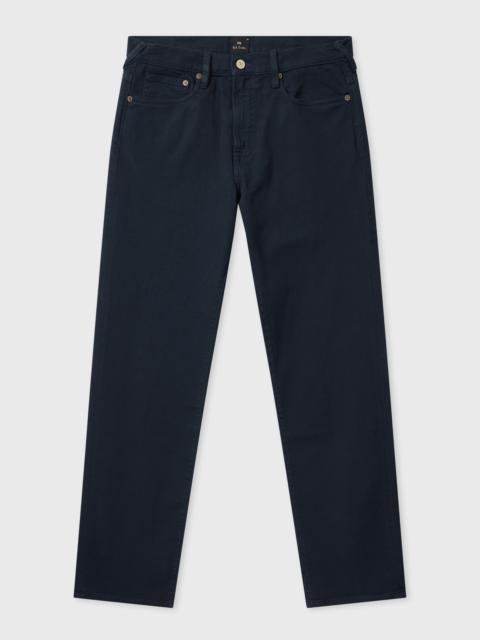 Paul Smith Relaxed Tapered-Fit Navy Garment-Dyed Jeans