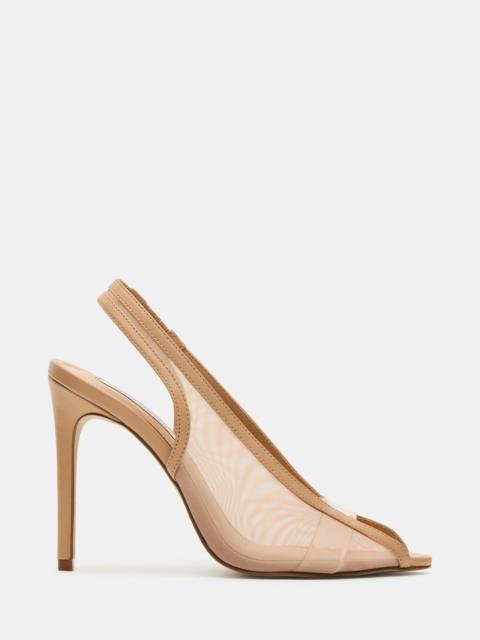 STEVE MADDEN SASHA NATURAL LEATHER MESH