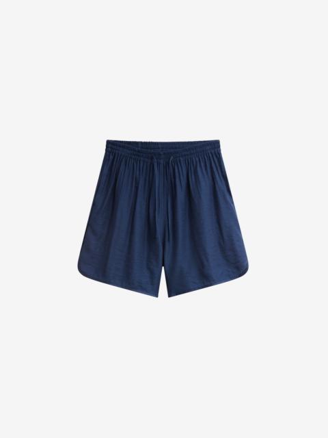 The Frankie Shop Coria Boxer Shorts - Navy Stripe