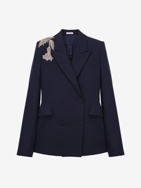 Alexander McQueen Embroidered Double-breasted Jacket