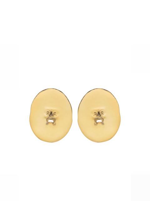PATOU face-motif clip-on earrings