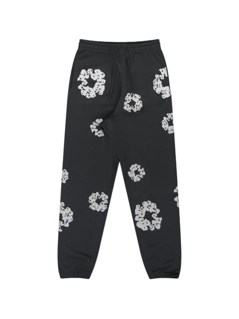 DENIM TEARS Rhinestone Cotton Wreath Sweatpants "Vintage Black" DT676