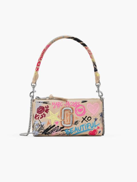 Marc Jacobs THE PUNK SCRIBBLE SNAPSHOT CONVERTIBLE SHOULDER BAG