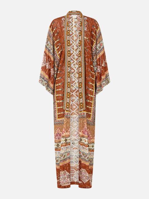 CAMILLA KIMONO LAYER WITH COLLAR