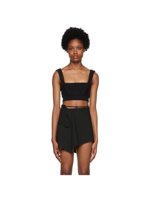 THE ATTICO Black Miles Camisole