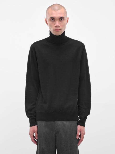 MM6 Maison Margiela Black Wool Turtleneck Sweater