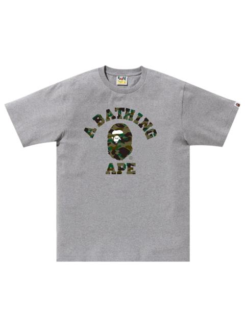 BAPE 1st Camo College Tee 'Grey/Green'