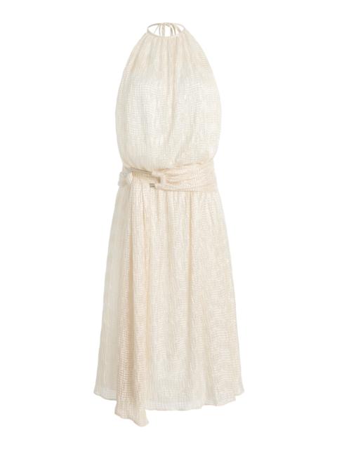 ILA Exclusive Lume Jacquard Midi Dress neutral