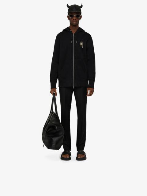 Givenchy ZIPPED HOODIE WITH PADLOCK