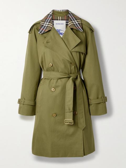 Burberry Belted Double-breasted Cotton-twill Trench Coat