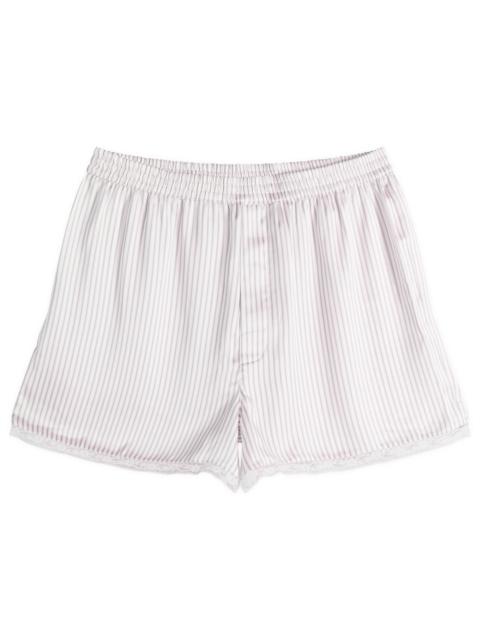 SKIMS Skims Woven Shine Boxer With Lace