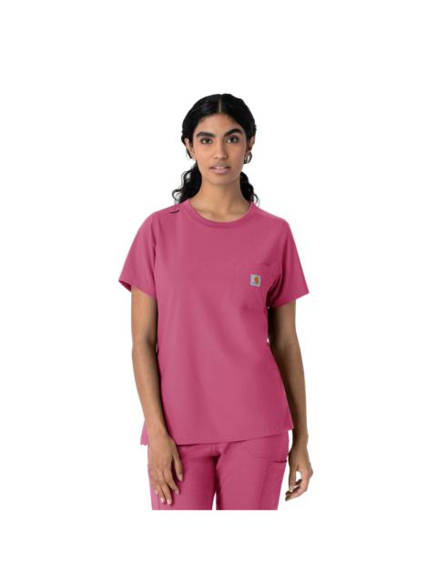 Carhartt Women's Force Cross-Flex Crew Neck Scrub Top