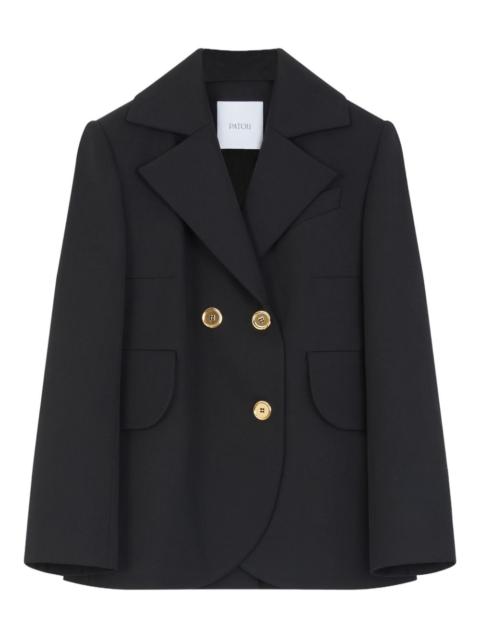 PATOU belted double-breasted blazer