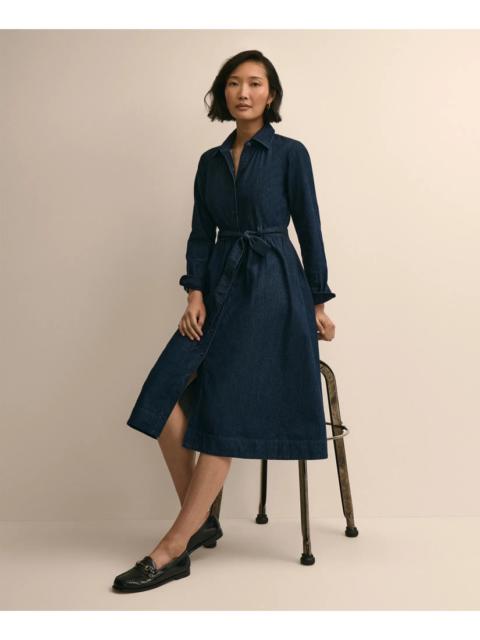 Brooks Brothers Cotton Denim Shirt Dress