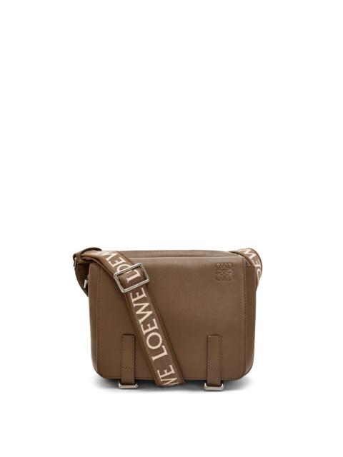 Loewe XS Military messenger bag in supple smooth calfskin and jacquard