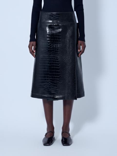 Sportmax Aquile Embossed Midi Skirt