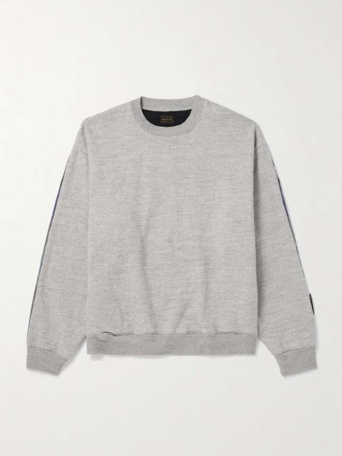Patchwork Cotton-Jersey and Cotton and Linen-Blend Sweatshirt